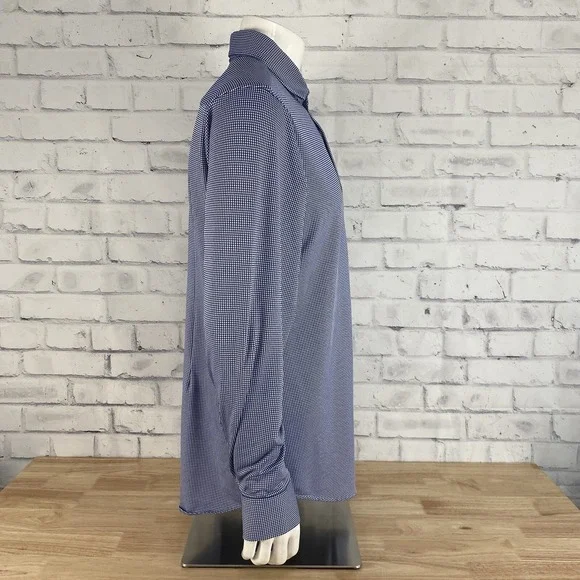 Mizzen+Main Shirt Men's XL Trim Fit Long Sleeve Button Up Blue SLIM - Picture 7 of 13